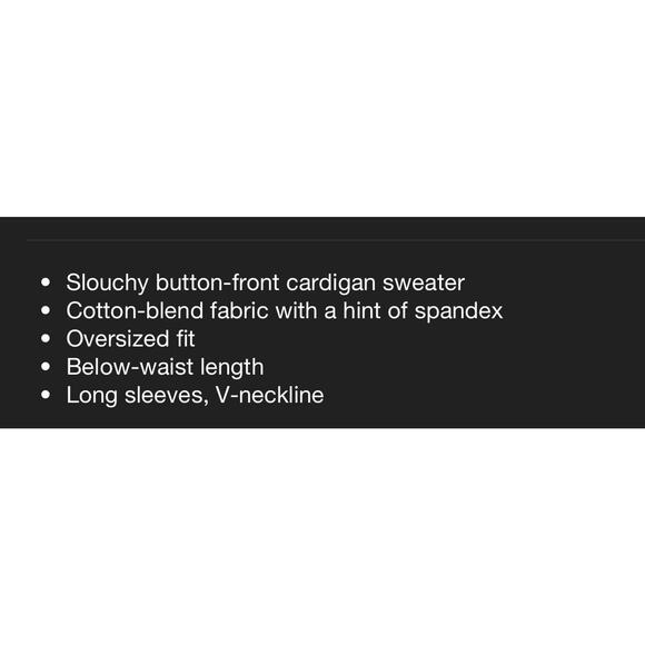 Wild Fable Slouchy Button-Front Cardigan- Sky Blue Women's XS NWT - Picture 6 of 9